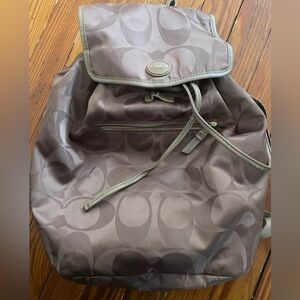Coach nylon backpack